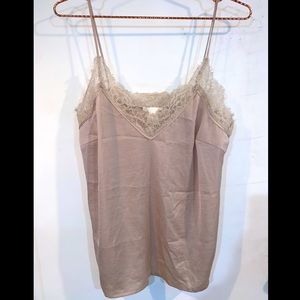 H&M Tan Lace Cami